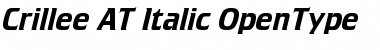 Crillee AT Italic Font