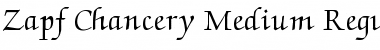 Zapf Chancery Medium Regular Font