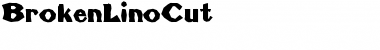 Download BrokenLinoCut Font