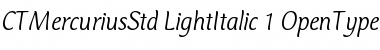 Mercurius CT Std Light Italic