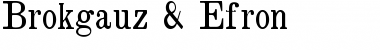 Brokgauz & Efron Font