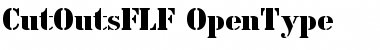 CutOutsFLF Regular Font