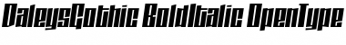 DaleysGothic BoldItalic Font