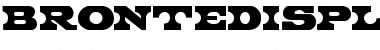 Download BronteDisplayCapsSSK Font Download BronteDisplayCapsSSK Font