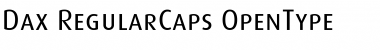 Dax-RegularCaps Regular Font