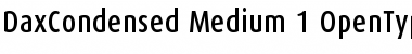 DaxCondensed Medium Font