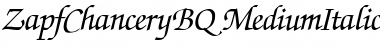 Download ZapfChanceryBQ-MediumItalic Font