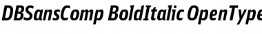 DB Sans Comp Bold Italic