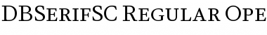 DB Serif SC Regular Font