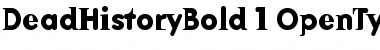 DeadHistoryBold Font