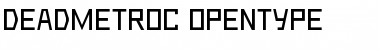 Download DeadMetroC Font
