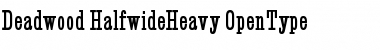 Deadwood Halfwide Heavy Font