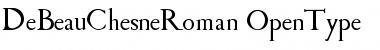 De Beau Chesne Roman Regular Font