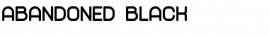 Abandoned Black Font