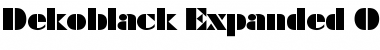 Dekoblack-Expanded Regular Font