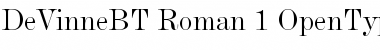 De Vinne Regular Font