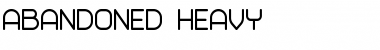 Abandoned Heavy Font