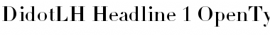 Linotype Didot Headline Font