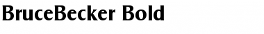 BruceBecker Bold Font