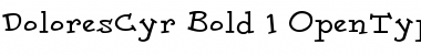 DoloresCyr Light Bold Font