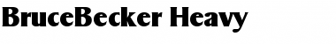 BruceBecker-Heavy Regular Font