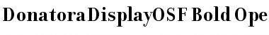 DonatoraDisplayOSF Bold Font