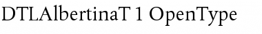 DTL Albertina T Regular Font