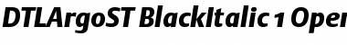 DTL Argo ST Black Italic
