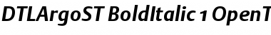 DTL Argo ST Bold Italic Font