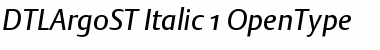 DTL Argo ST Italic Font