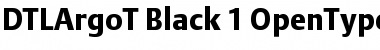 DTL Argo T Black Font