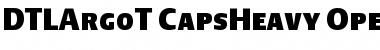 DTL Argo T Caps Heavy Font