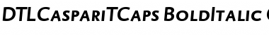 DTLCaspariTCaps BoldItalic Font