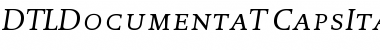 DTL Documenta T Caps Italic Font