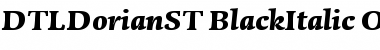 DTL Dorian ST Black Italic Font