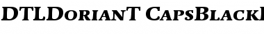 DTL Dorian T Caps Black Italic Font