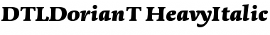 DTL Dorian T Heavy Italic Font