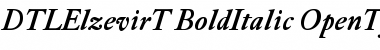 DTLElzevirT BoldItalic Font