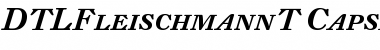 DTL Fleischmann T Caps Medium Italic