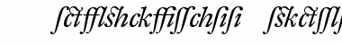 DTLFleischmannTAlternate Italic Font