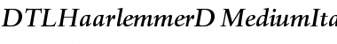 Download DTL Haarlemmer Font