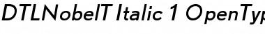 DTL Nobel T Italic Font