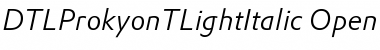 DTLProkyonTLight Font