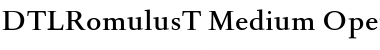 DTL Romulus T Medium Font