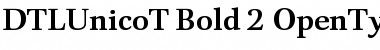 DTLUnicoT Bold Font