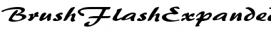 BrushFlashExpanded Regular Font