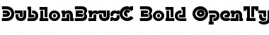 DublonBrusC Regular Font