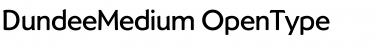 DundeeMedium Regular Font
