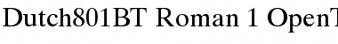 Dutch 801 Roman Font
