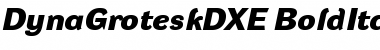 DynaGrotesk DXE Bold Italic Font